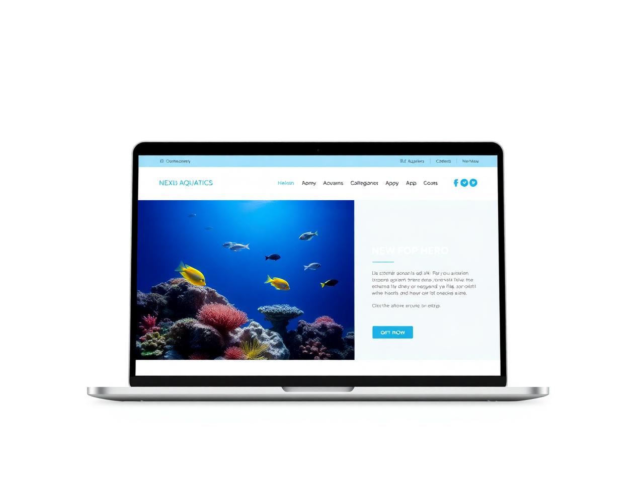 Nexus Aquatics website design